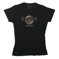 HARD ROCK CAFE Womens Black Amsterdam Graphic T-Shirt L Short Sleeve Crew Neck