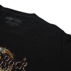 HARD ROCK CAFE Womens Black Amsterdam Graphic T-Shirt L Short Sleeve Crew Neck
