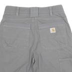 CARHARTT Mens Shorts Grey Casual L W30 Durable Workwear Pockets