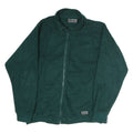 MOUNTAIN GEAR Mens Green Polyester Zip Jacket XL Fleece Outdoor Casual Warm