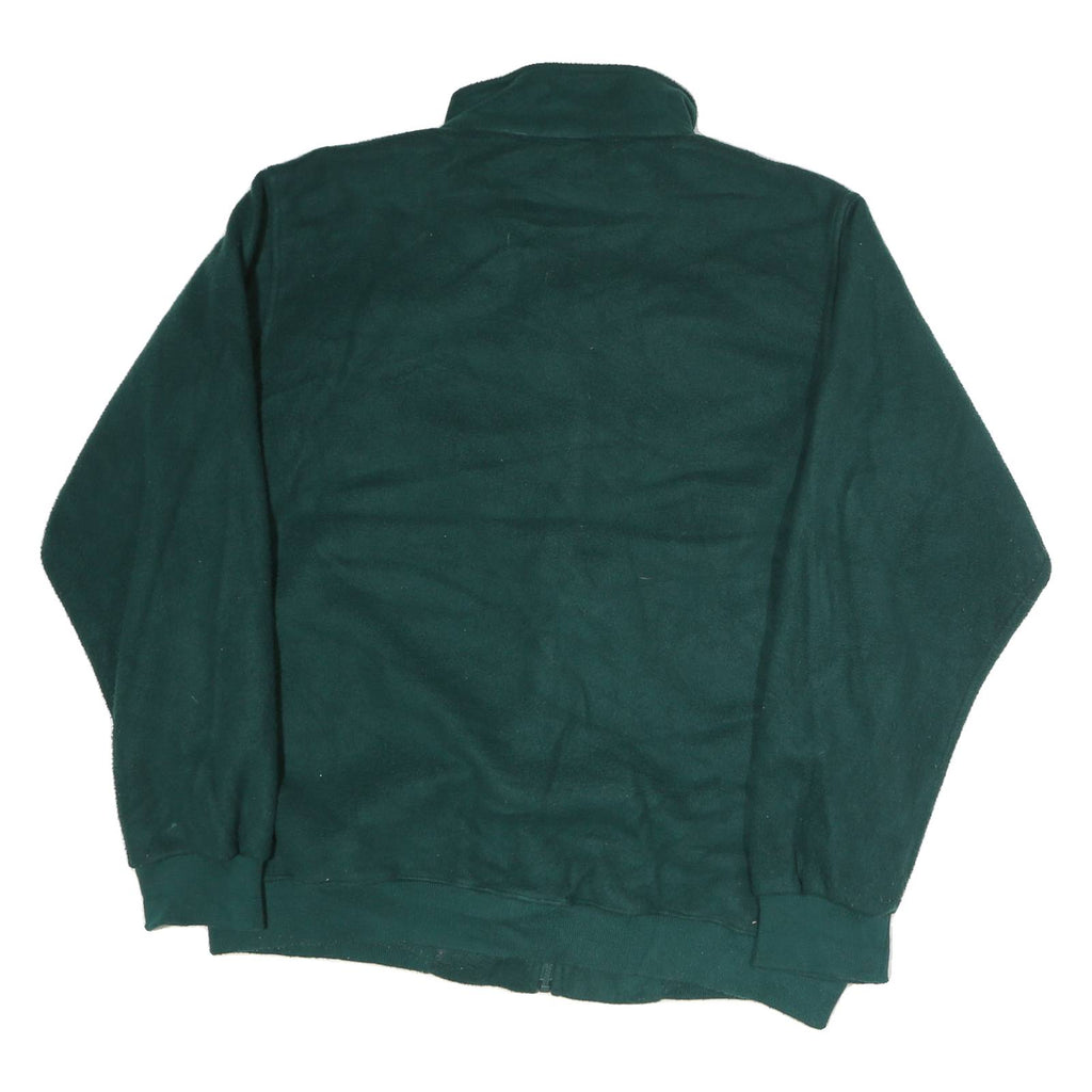 MOUNTAIN GEAR Mens Green Polyester Zip Jacket XL Fleece Outdoor Casual Warm