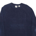 LEVI'S Mens Blue Plain Jumper Crew Neck Basic Knit M Cotton Comfortable Casual