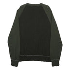 BANANA REPUBLIC Mens Black & Green Wool Blend Plain Crew Neck Basic Knit XL