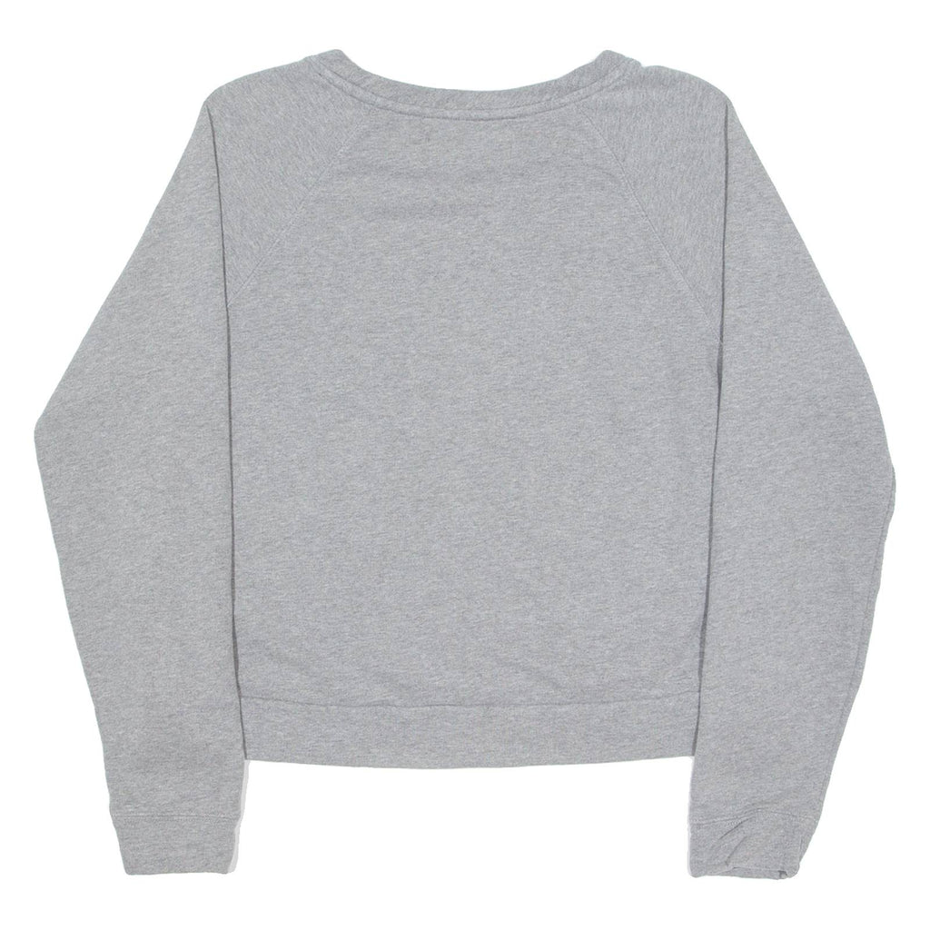 CALVIN KLEIN JEANS Cropped Womens Sweatshirt Grey Crew Neck M