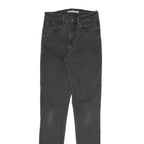LEVI'S Womens Slim Black Jeans Denim Cotton Blend W24 L29 Zip Skinny Fit