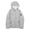 OCK Womens Grey Wool Blend Hooded Zip Jacket UK 12 Casual Wear Outdoor Layer