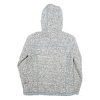 OCK Womens Grey Wool Blend Hooded Zip Jacket UK 12 Casual Wear Outdoor Layer