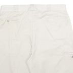 DICKIES Mens Shorts Beige Casual XL W40 Workwear Polyester Blend Logo