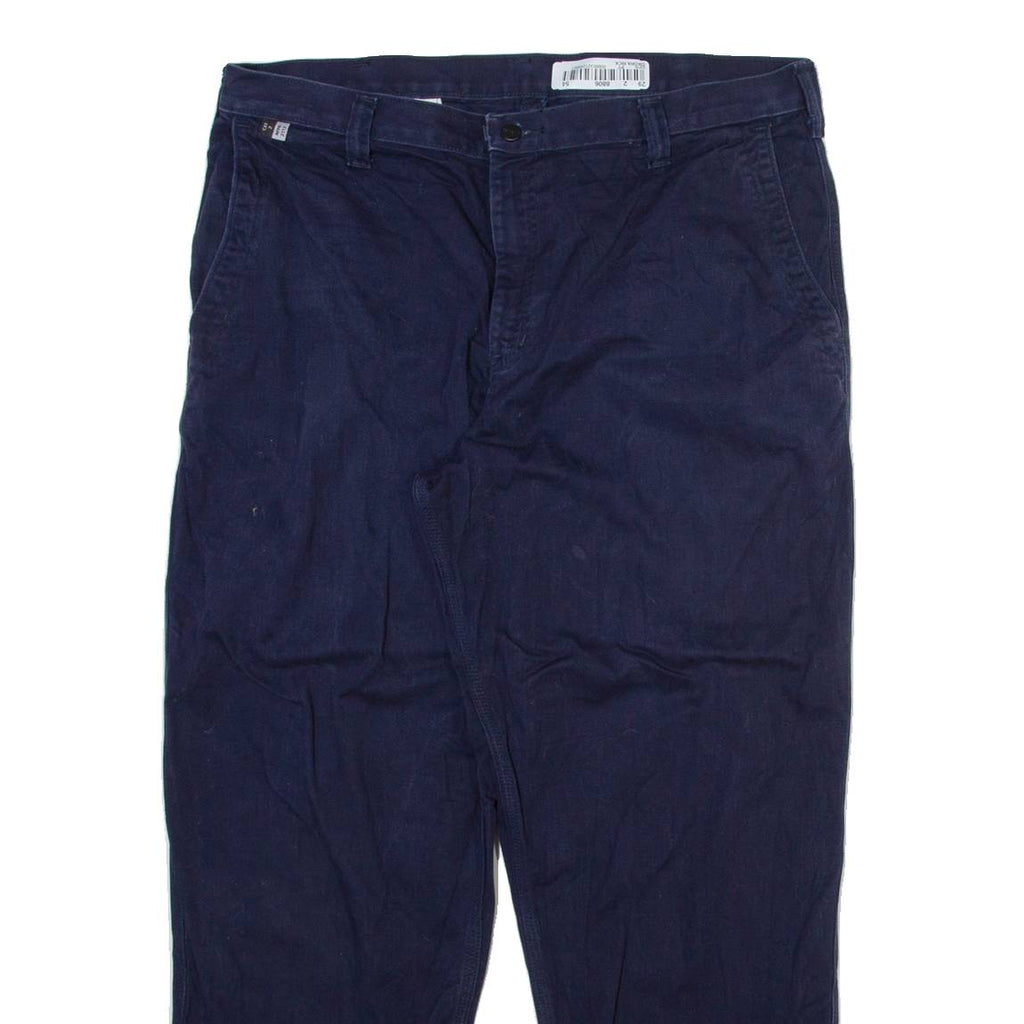 CARHARTT Workwear Mens Trousers Blue Relaxed Straight W38 L30