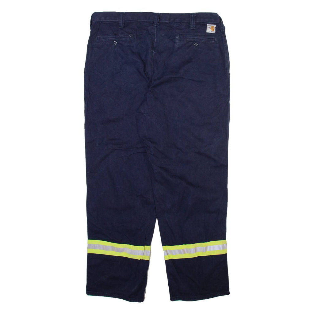 CARHARTT Workwear Mens Trousers Blue Relaxed Straight W38 L30