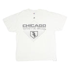 MAJESTIC Mens White Chicago White Sox Graphic T-Shirt XL Short Sleeve Crew Neck