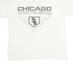 MAJESTIC Mens White Chicago White Sox Graphic T-Shirt XL Short Sleeve Crew Neck