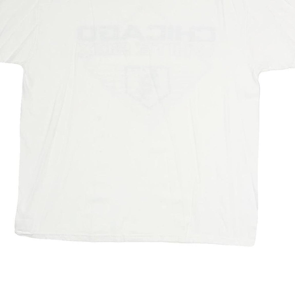 MAJESTIC Mens White Chicago White Sox Graphic T-Shirt XL Short Sleeve Crew Neck