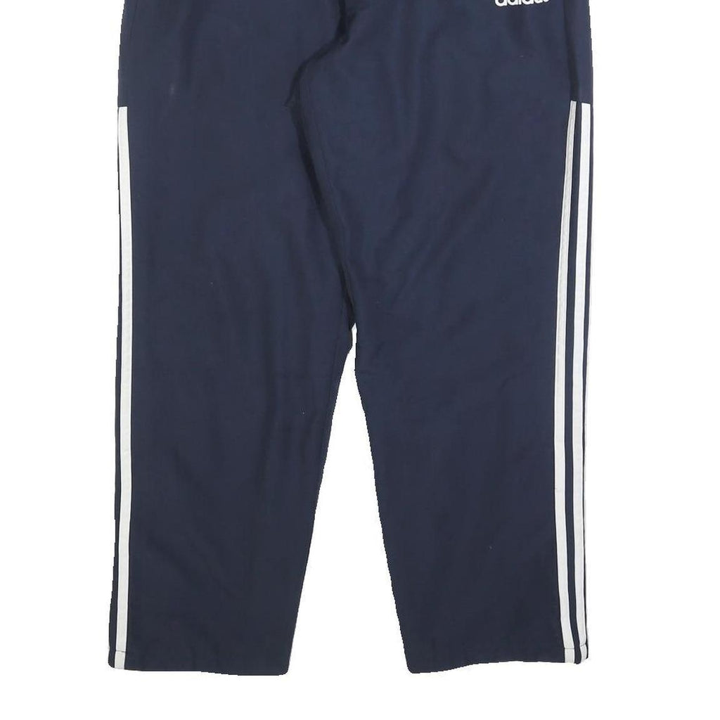 ADIDAS Mens Joggers Navy Blue & White Classic Tapered L W30 L28 Sportswear