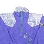 KAELIN Womens Purple & White Sports Style Nylon Zip Jacket UK 12