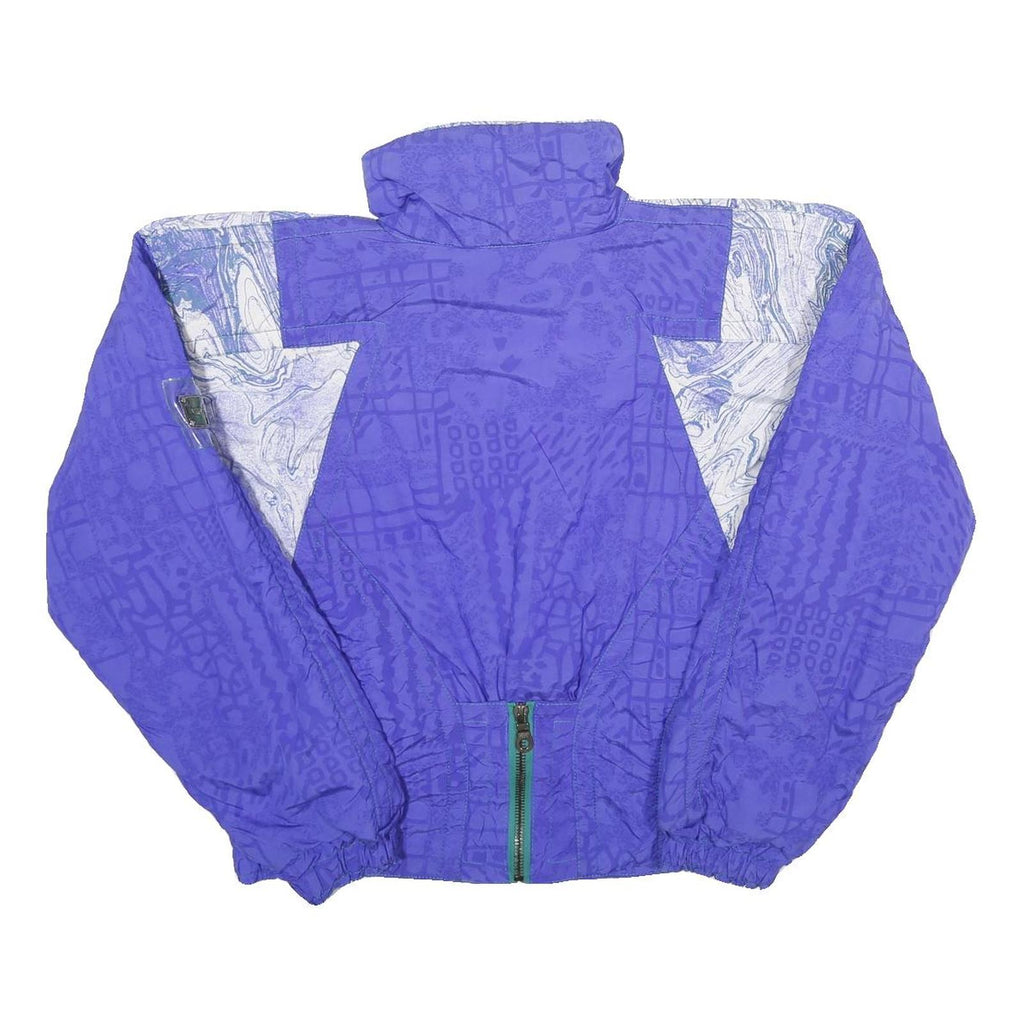 KAELIN Womens Purple & White Sports Style Nylon Zip Jacket UK 12