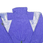 KAELIN Womens Purple & White Sports Style Nylon Zip Jacket UK 12