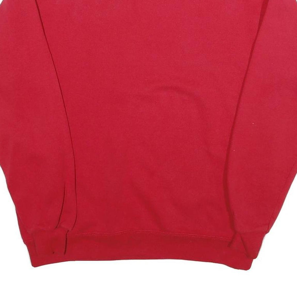 LEE Mens Red Sweatshirt Crew Neck M Classic Cotton Blend Pullover Casual Wear