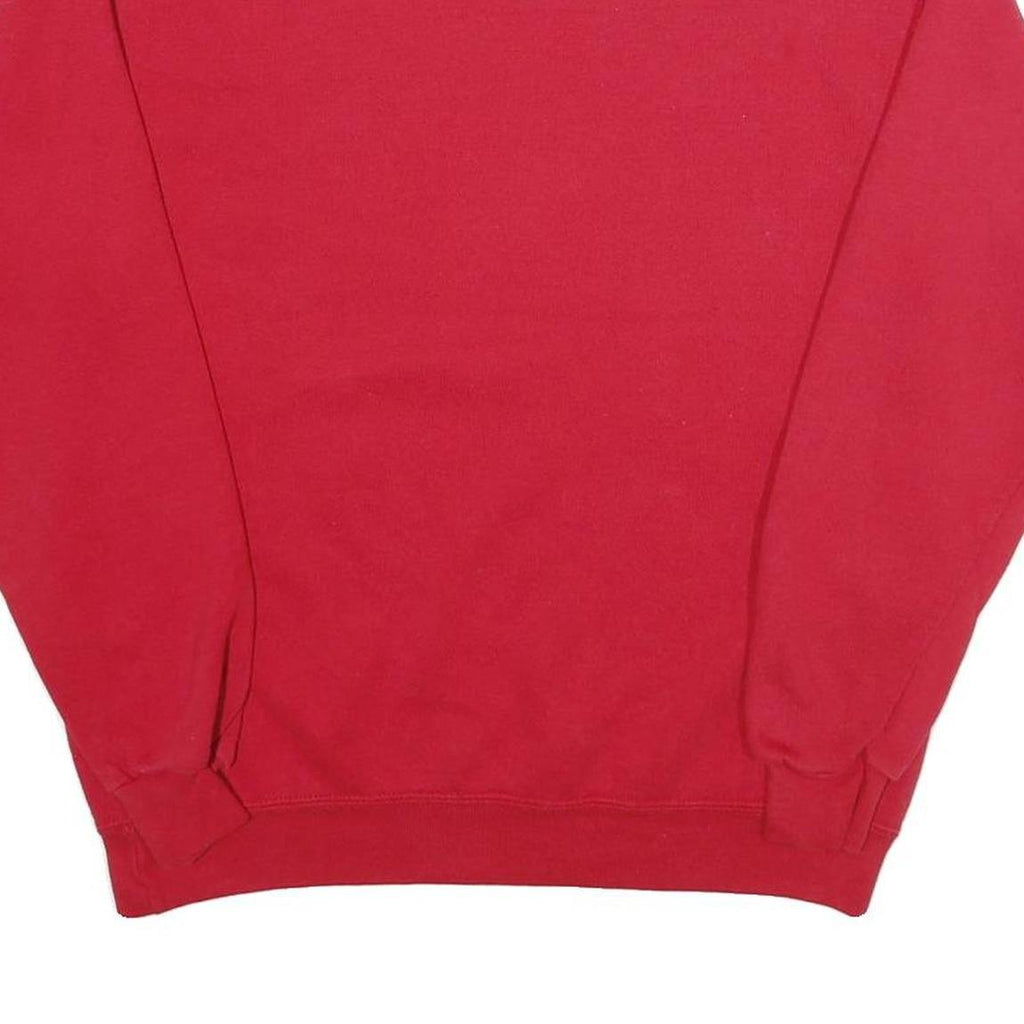 LEE Mens Red Sweatshirt Crew Neck M Classic Cotton Blend Pullover Casual Wear