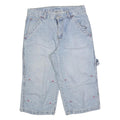 IDENTIC Mens Shorts Blue Casual M W32 Cotton Blend Relaxed Fit Pockets