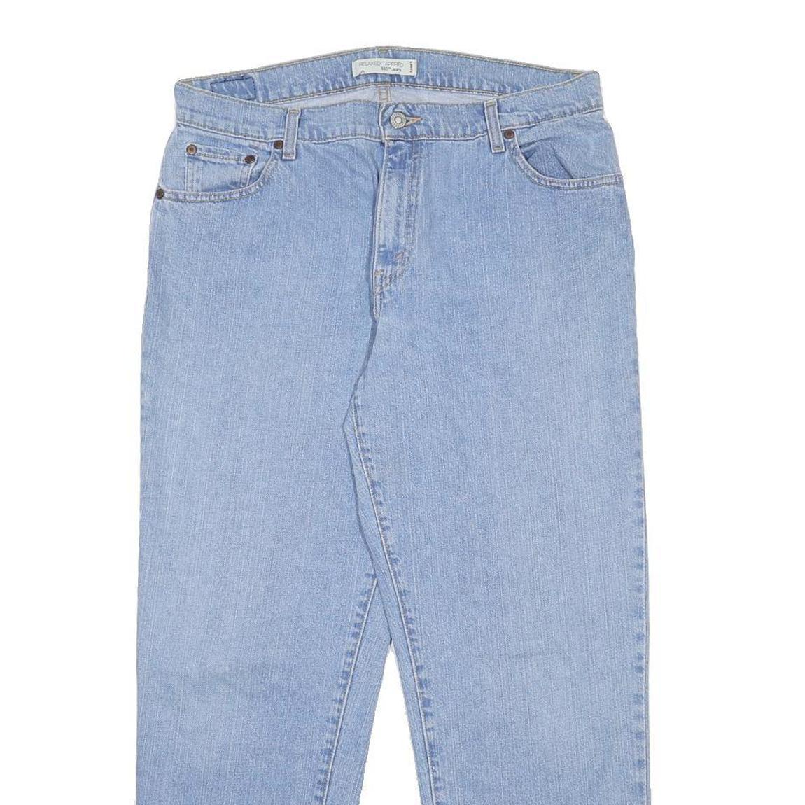LEVI'S 550 Womens Jeans Blue Relaxed Tapered Denim Medium W32 L28 Classic Fit