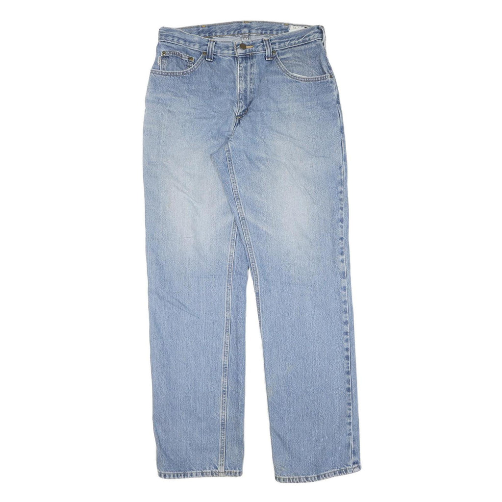 CARHARTT Mens Jeans Blue Regular Straight Denim Medium W32 L34 Workwear Zip