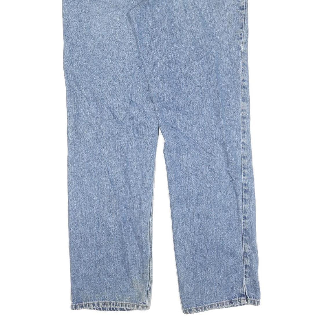 CARHARTT Mens Jeans Blue Regular Straight Denim Medium W32 L34 Workwear Zip