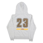 NBA Mens Grey James 23 Hoodie S Los Angeles Lakers Basketball Cotton Blend