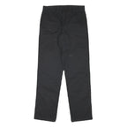 DICKIES Mens Cotton Blend Black Regular Straight Trousers W30 L31 Workwear Zip