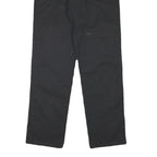 DICKIES Mens Cotton Blend Black Regular Straight Trousers W30 L31 Workwear Zip