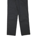 DICKIES Mens Cotton Blend Black Regular Straight Trousers W30 L31 Workwear Zip