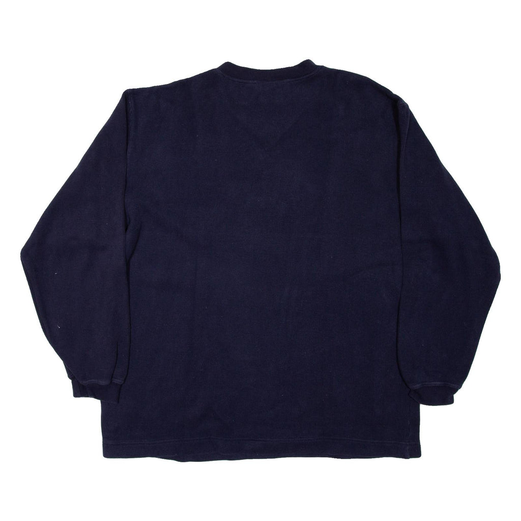 PUMA Oversized Womens Sweatshirt Blue V-Neck L