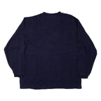 PUMA Oversized Womens Sweatshirt Blue V-Neck L