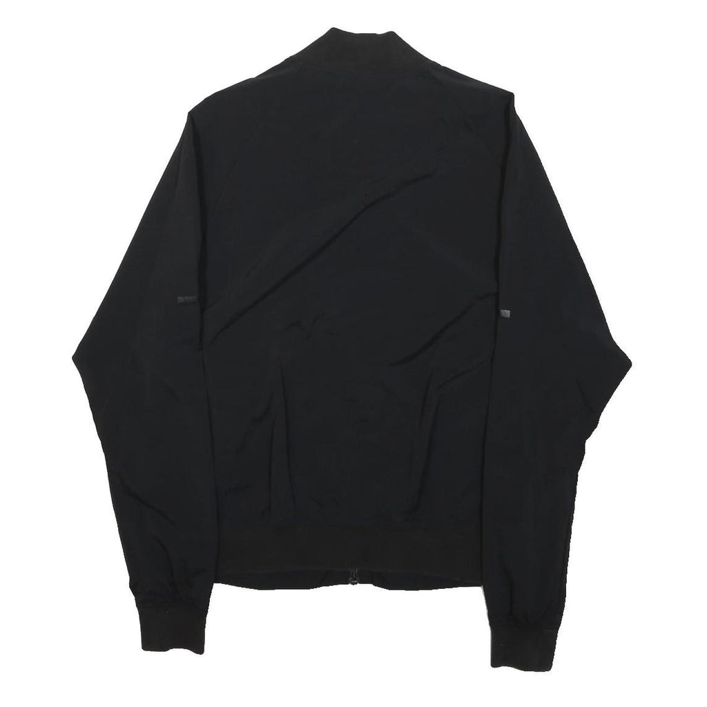 ADIDAS Womens Black Casual Jacket S Polyester Zip Bomber Athleisure Sportswear