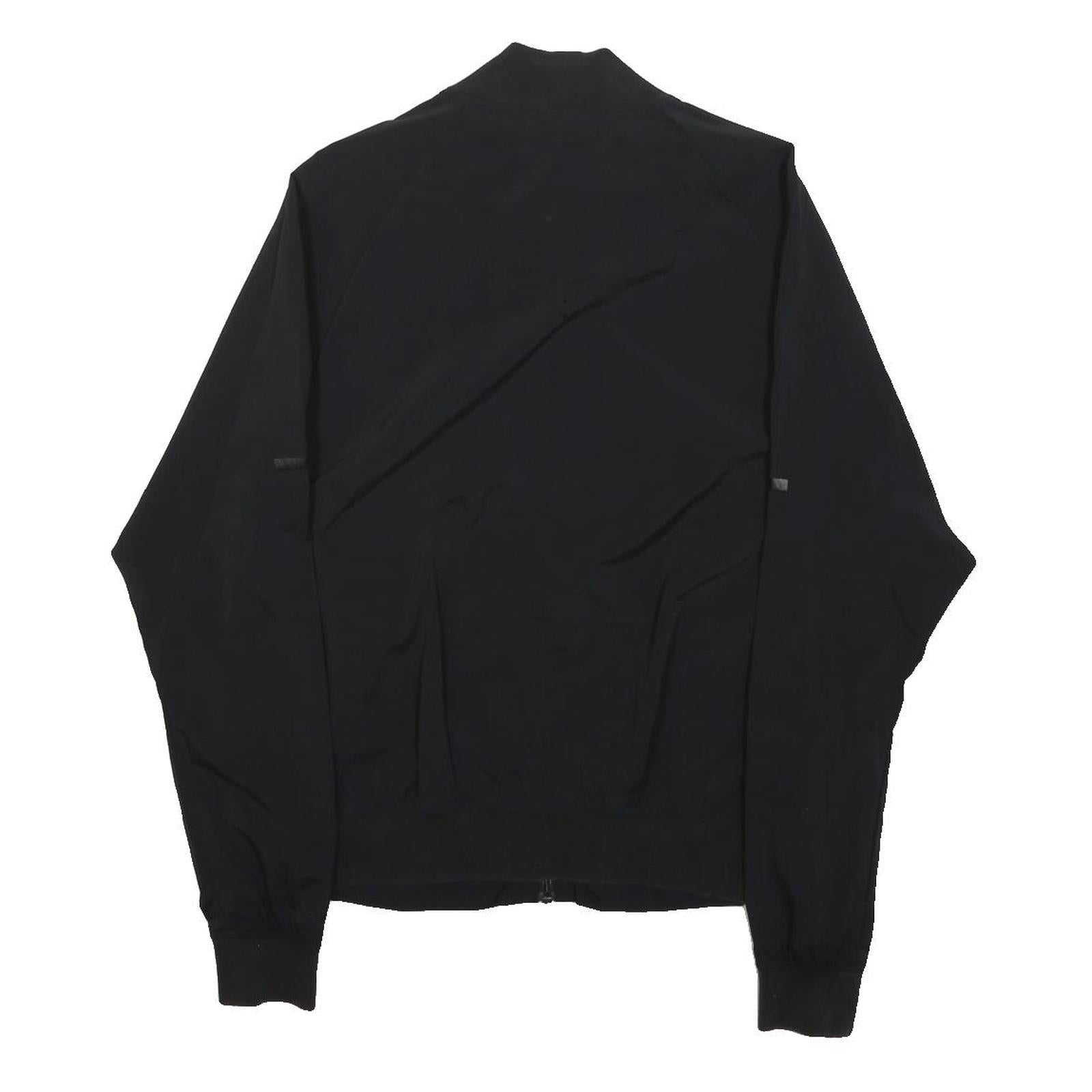 ADIDAS Womens Black Casual Jacket S Polyester Zip Bomber Athleisure Sportswear
