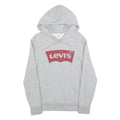 LEVI'S Mens Grey Hoodie S Cotton Blend Pullover Casual Sweatshirt