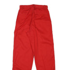 BREAKING TRADITION Mens Cotton Blend Red Regular Fit Straight Leg Trousers W26