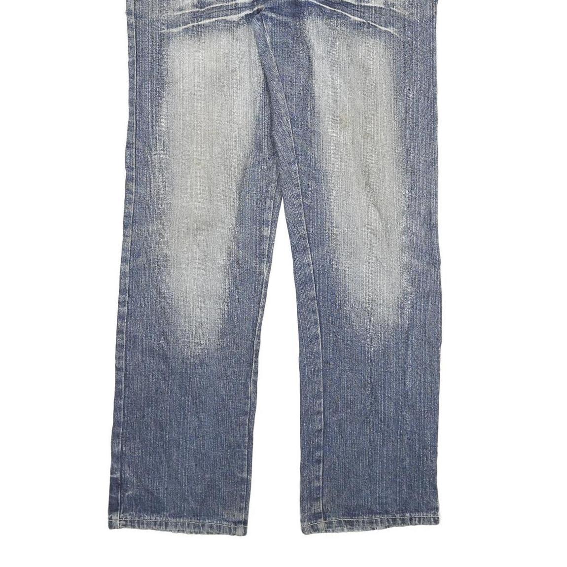 HARDY YANTO Mens Jeans Blue Regular Straight Denim Light W34 L32 Casual Wear