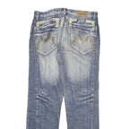 HARDY YANTO Mens Jeans Blue Regular Straight Denim Light W34 L32 Casual Wear