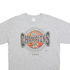 Mens Grey WAC Champions Basketball Tournament Cotton Blend T-Shirt L Crew Neck
