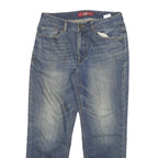 DICKIES Mens Jeans Blue Regular Straight Denim Medium W30 L27 Classic Zip Cotton