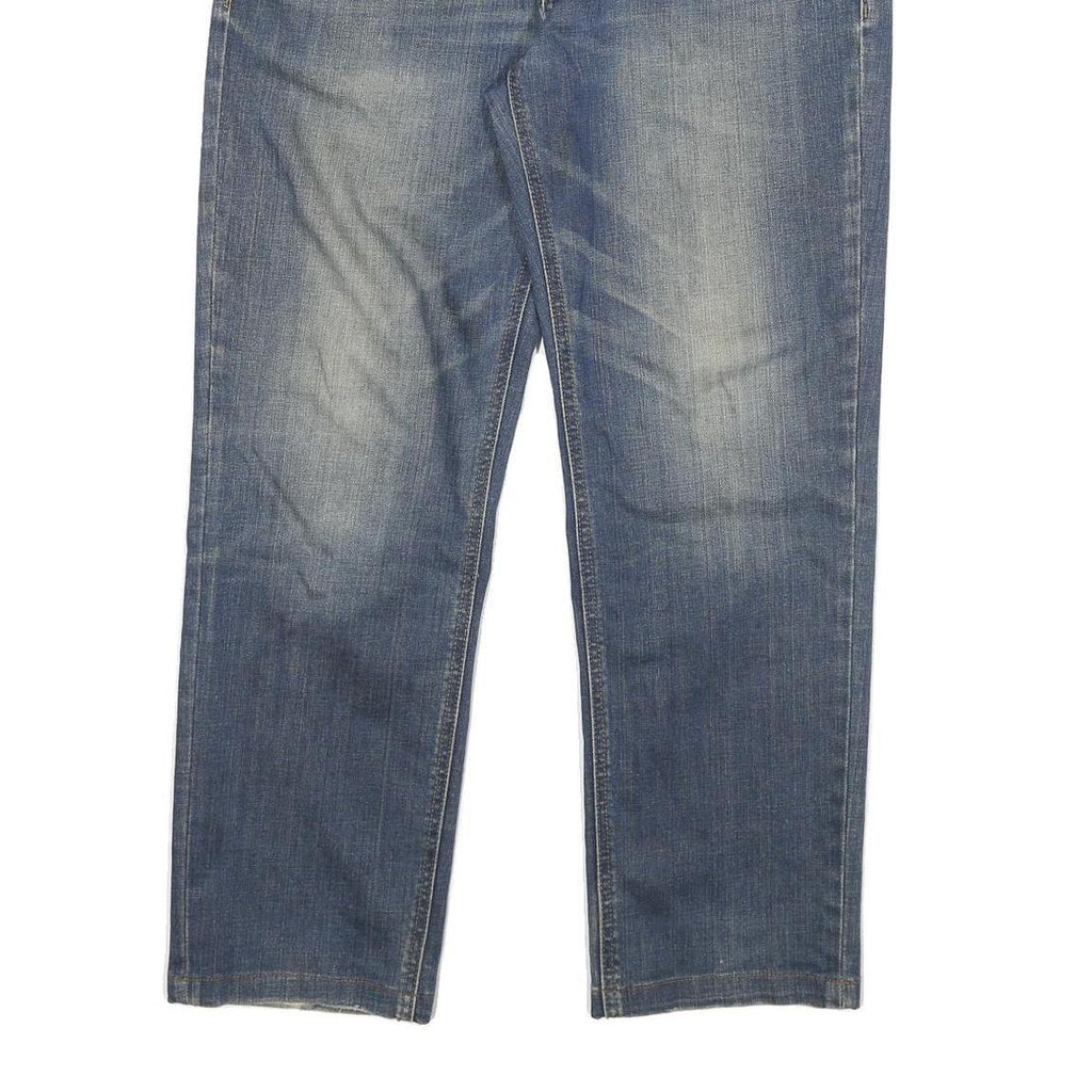 DICKIES Mens Jeans Blue Regular Straight Denim Medium W30 L27 Classic Zip Cotton