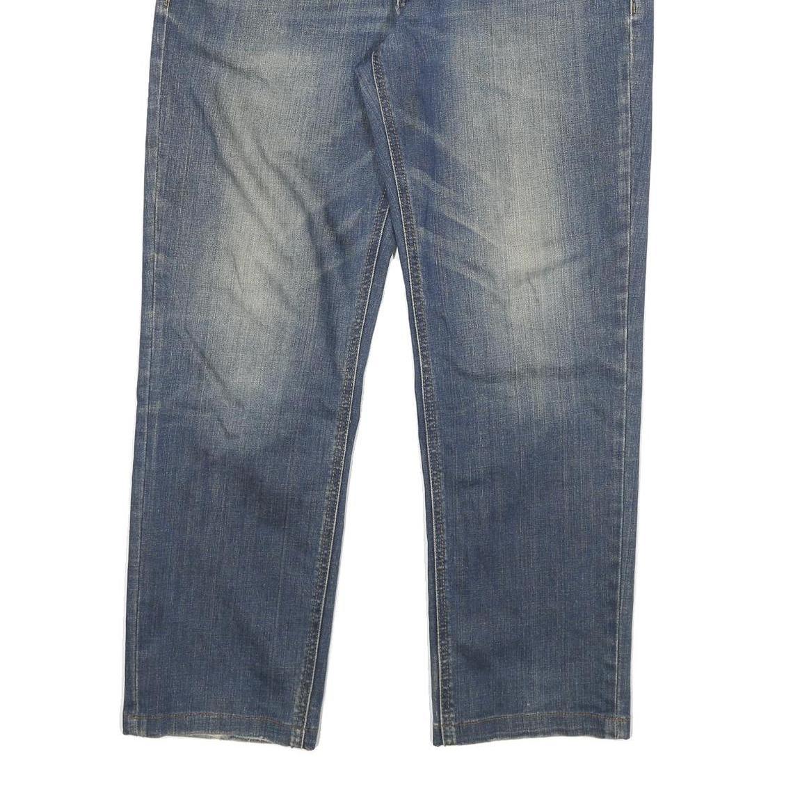 DICKIES Mens Jeans Blue Regular Straight Denim Medium W30 L27 Classic Zip Cotton