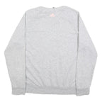 ADIDAS Womens Grey Crew Neck XL Cotton Sweatshirt Logo Print Casual Pullover