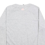 ADIDAS Womens Grey Crew Neck XL Cotton Sweatshirt Logo Print Casual Pullover