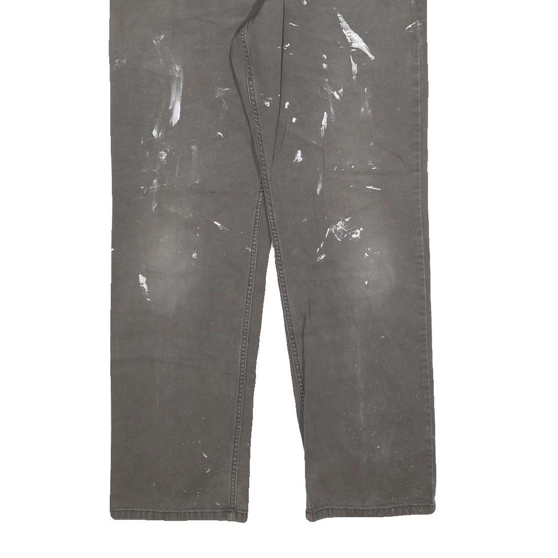 CARHARTT Mens Cotton Blend Relaxed Straight Trousers W33 L29 Workwear Durable