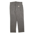 CARHARTT Mens Cotton Blend Relaxed Straight Trousers W33 L29 Workwear Durable
