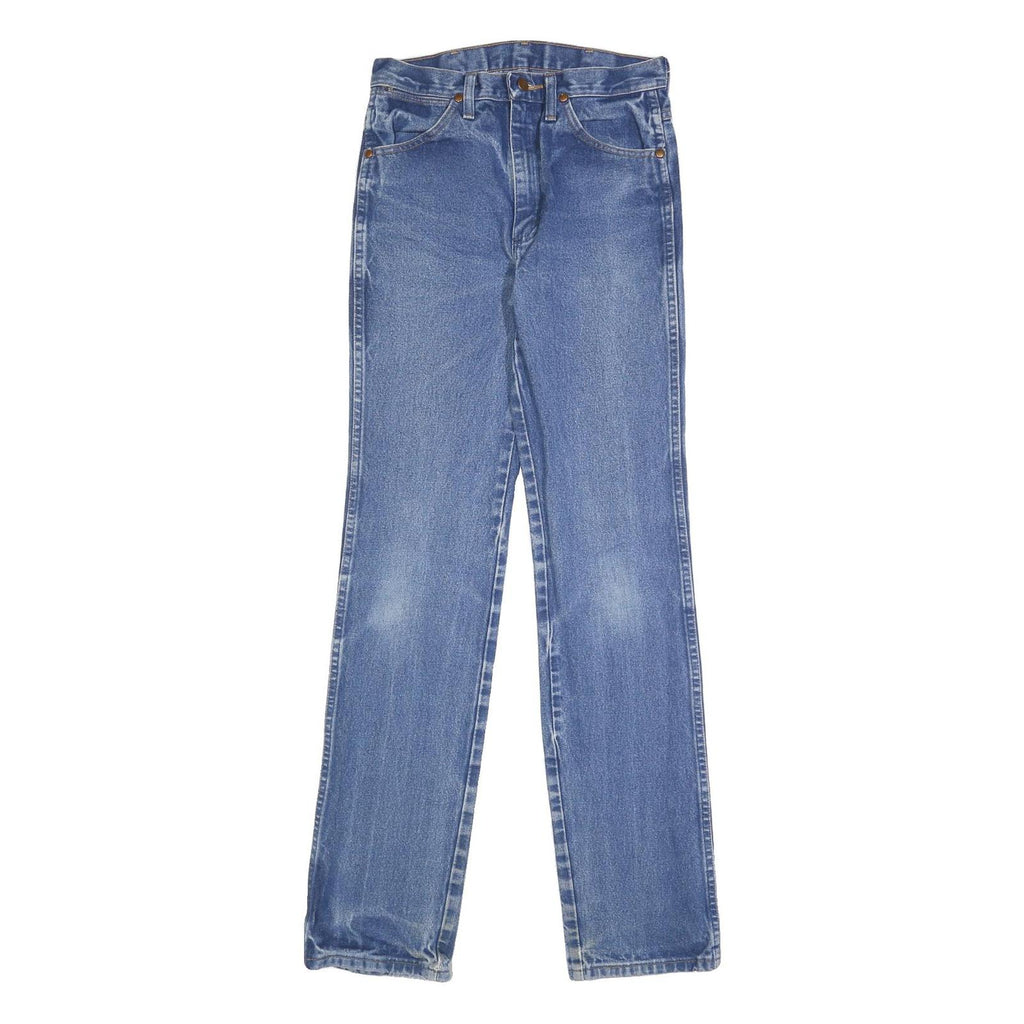 WRANGLER Mens Regular Fit Blue Denim Jeans W29 L36 Classic Cotton Zip