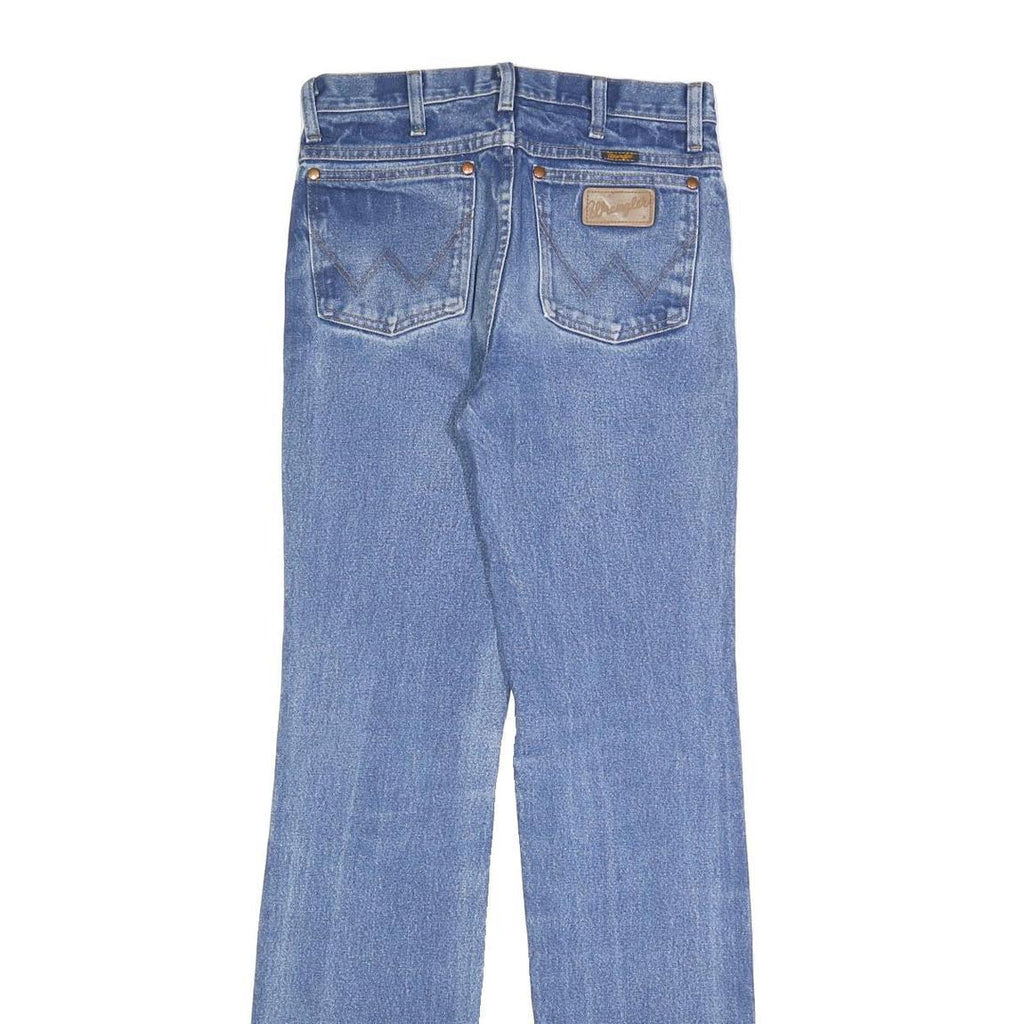 WRANGLER Mens Regular Fit Blue Denim Jeans W29 L36 Classic Cotton Zip
