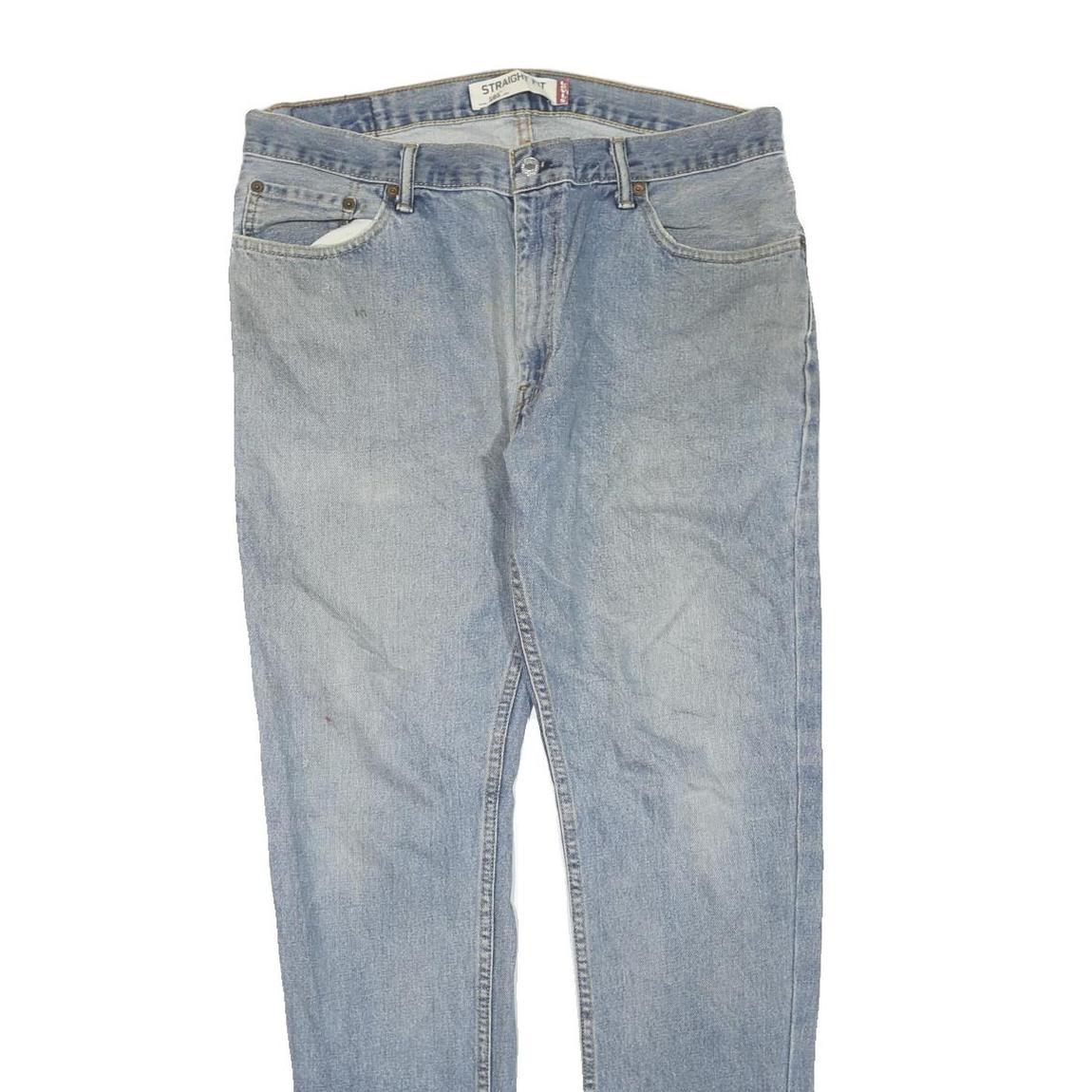 LEVI'S 505 Mens Jeans Blue Regular Straight Denim Medium W36 L34 Classic Zip